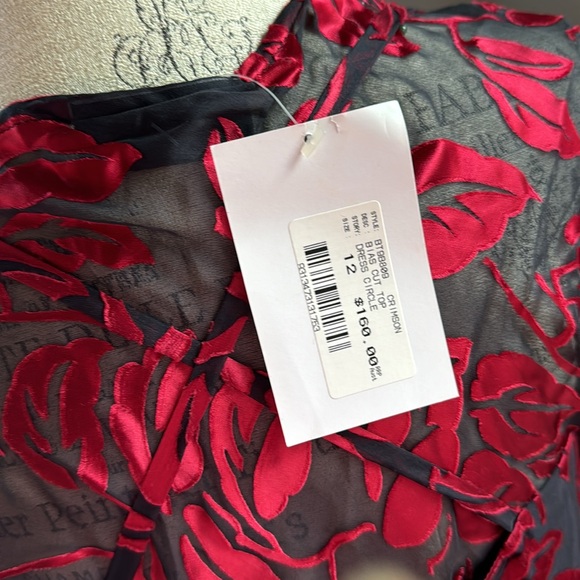 Vintage Adele Palmer 2 piece  satin appliqués dress and top NWT size medium - Picture 4 of 12